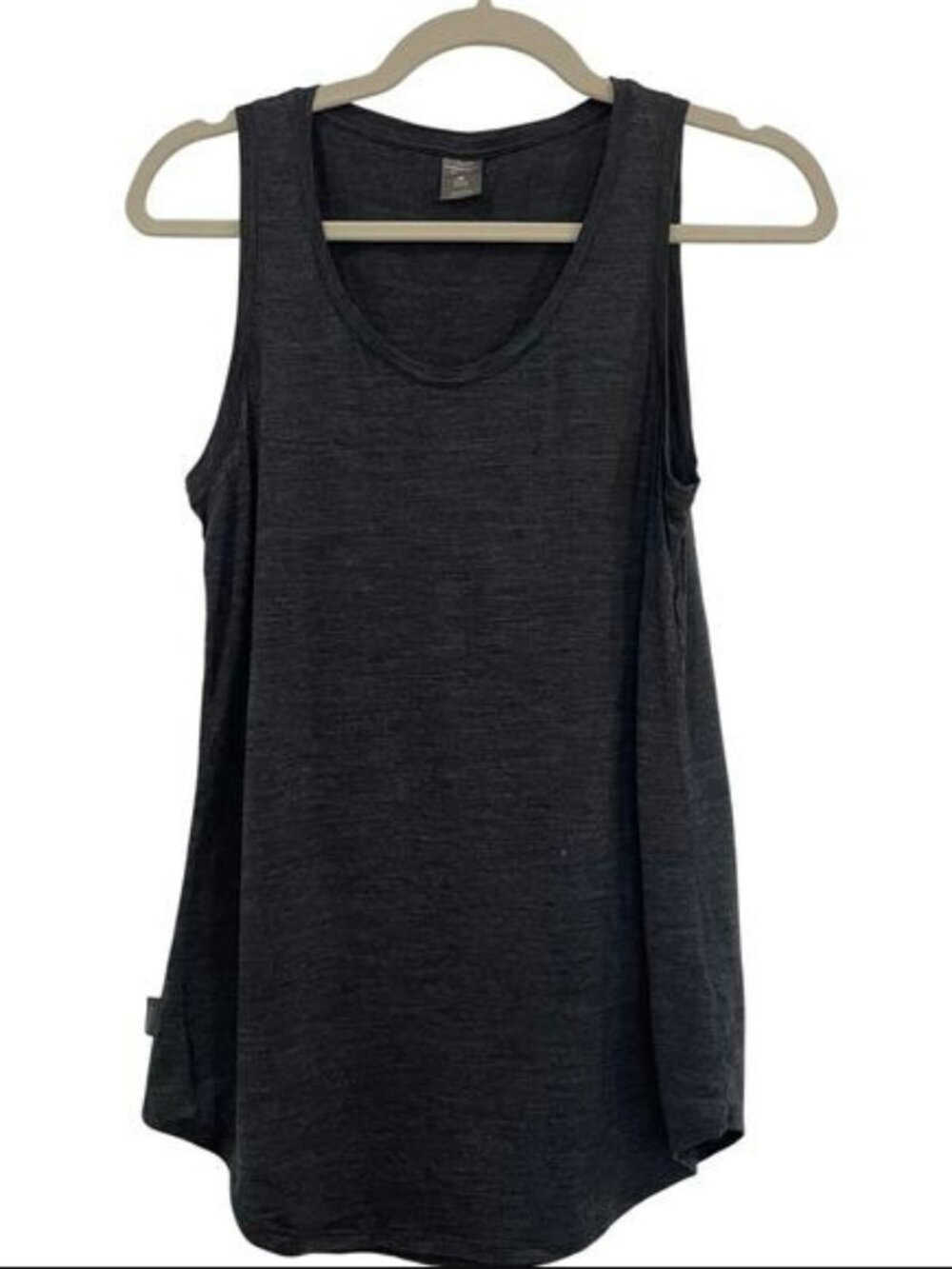 Icebreaker Scoop Neck Dark Grey Wool Tank Top Size M
